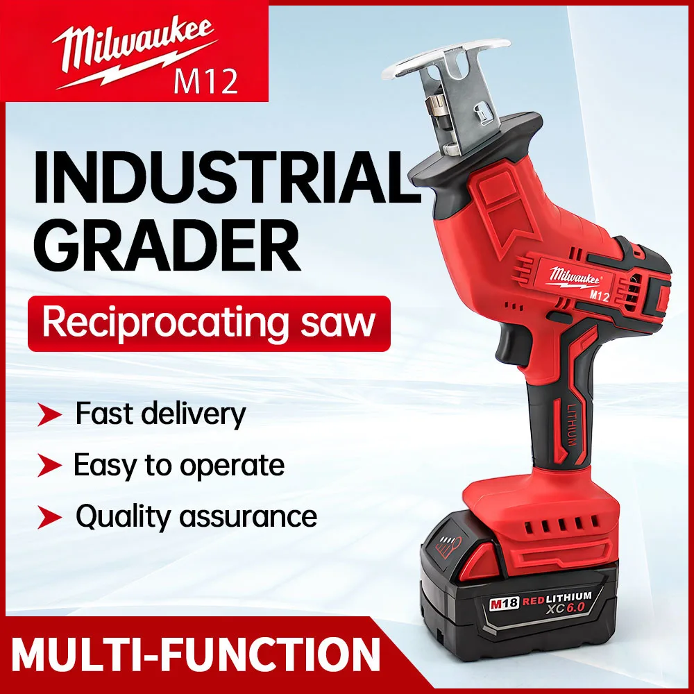 Milwaukee Drill Sawzall - Milwaukee M12 18V Cordless Brushless Reciprocating