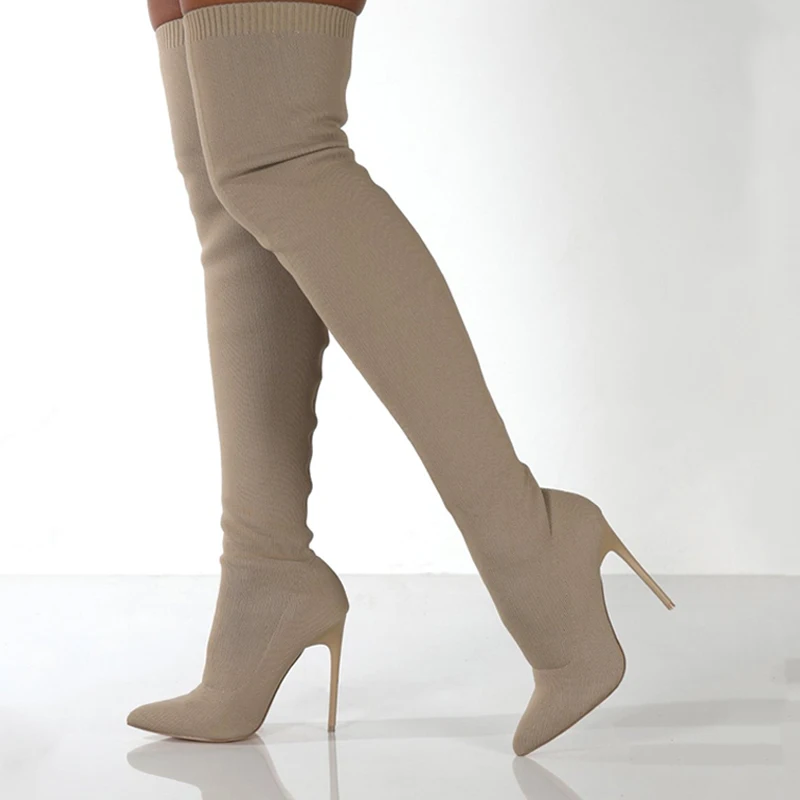 Women Autumn Over The Knee Boo - Pipe Bending Spring recension och pris