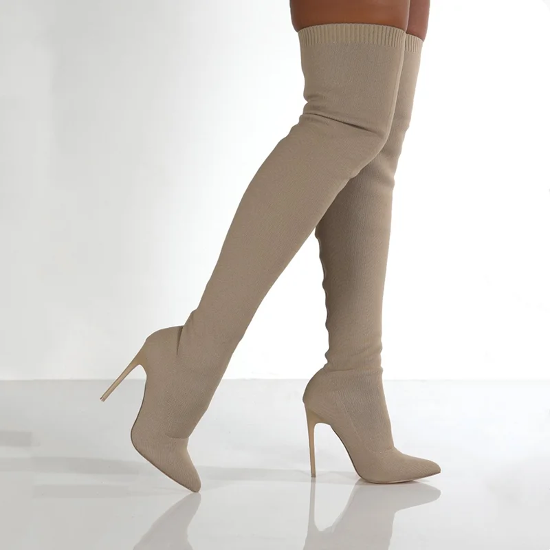 Women Autumn Over The Knee Boo - Pipe Bending Spring recension och pris